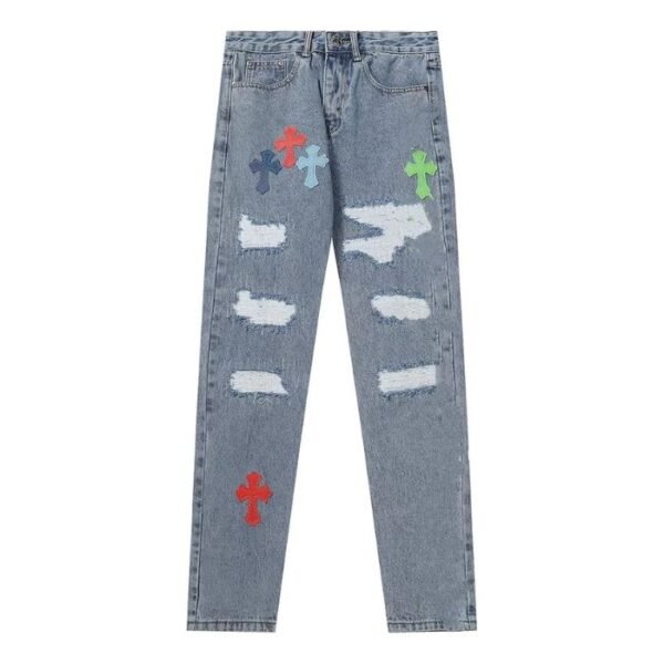 Do Chrome Hearts Jeans Run True to Size 1 Chrome Hearts Blue Rough Jeans Chrome Hearts Blue Rough Jeans